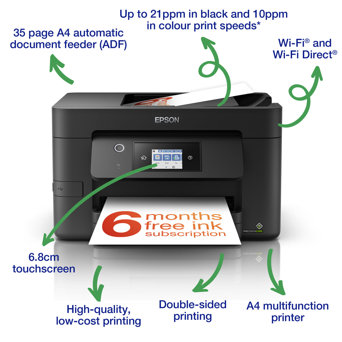 Epson WorkForce Pro WF-3820 Wireless All-in-One Printer