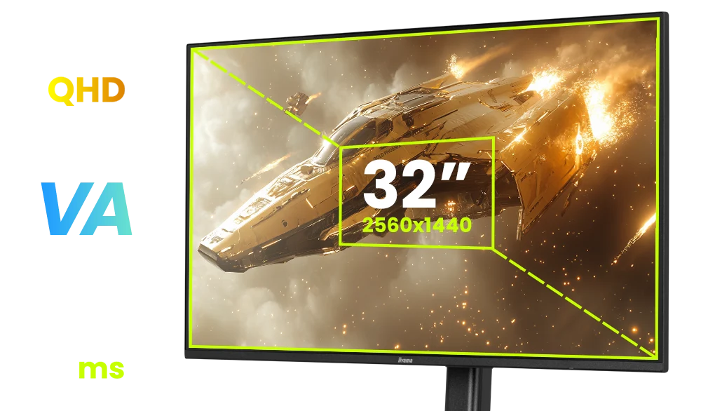iiyama G-Master GB3295QSU-B1 31.5" QHD 240Hz Gaming Monitor