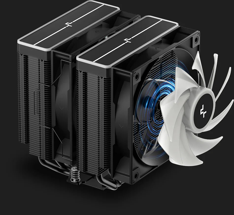 DeepCool AG620 BK ARGB V2 Dual-Tower CPU Cooler 260W