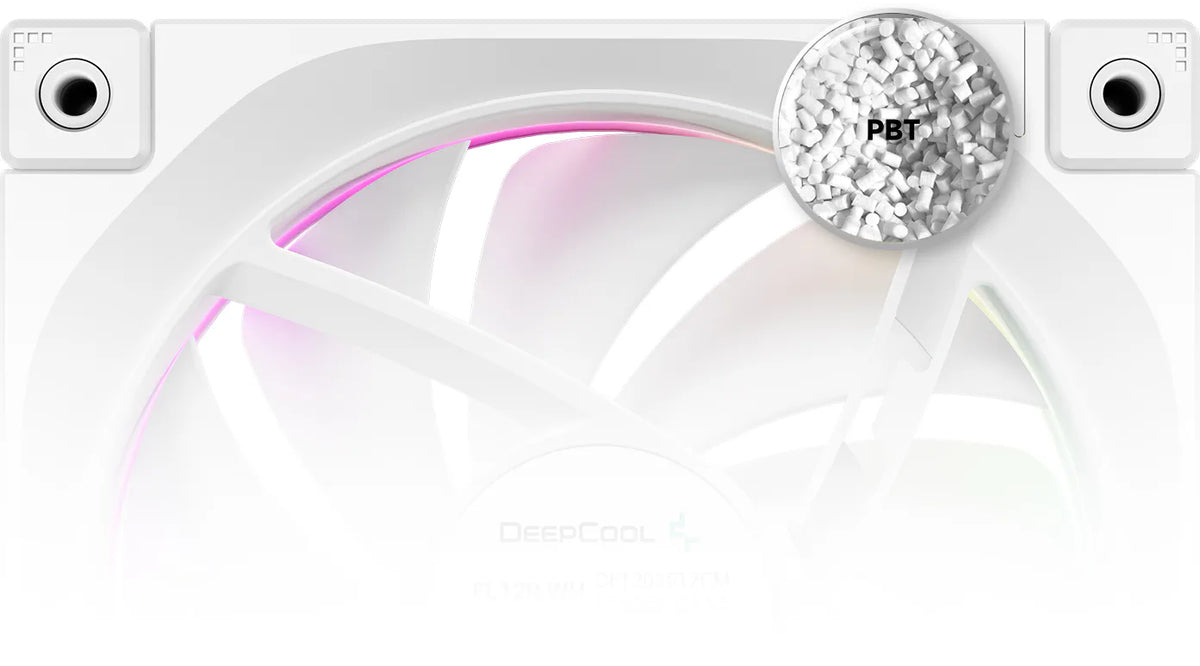 DeepCool FL12R WH 3-Pack 120mm Reverse ARGB PWM Fan - White