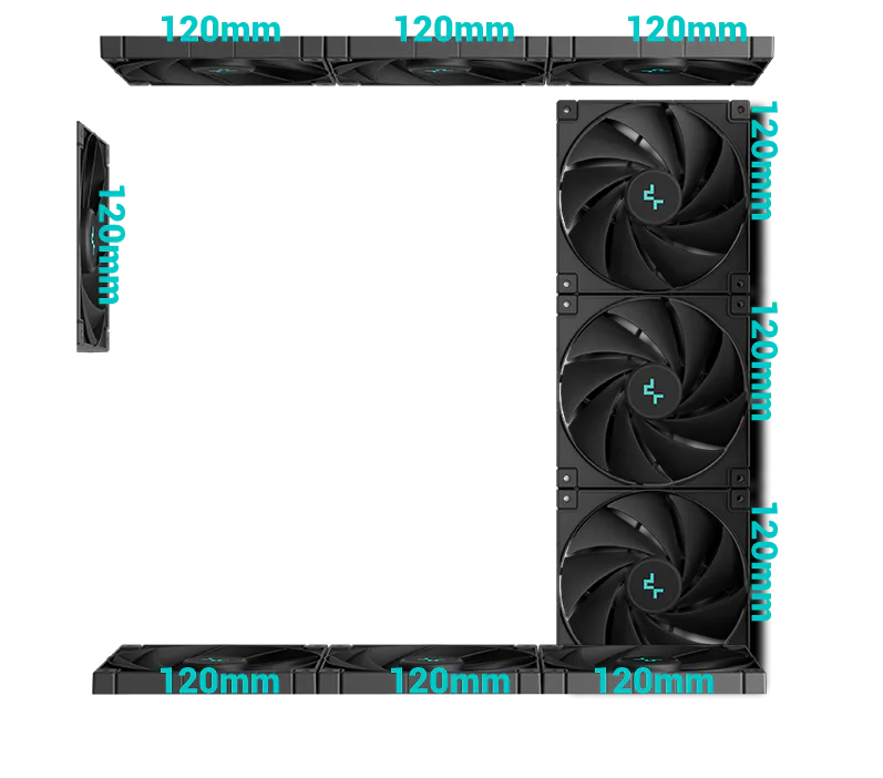 DeepCool CG530 Mid Tower Case - Dual Chamber, Tempered Glass