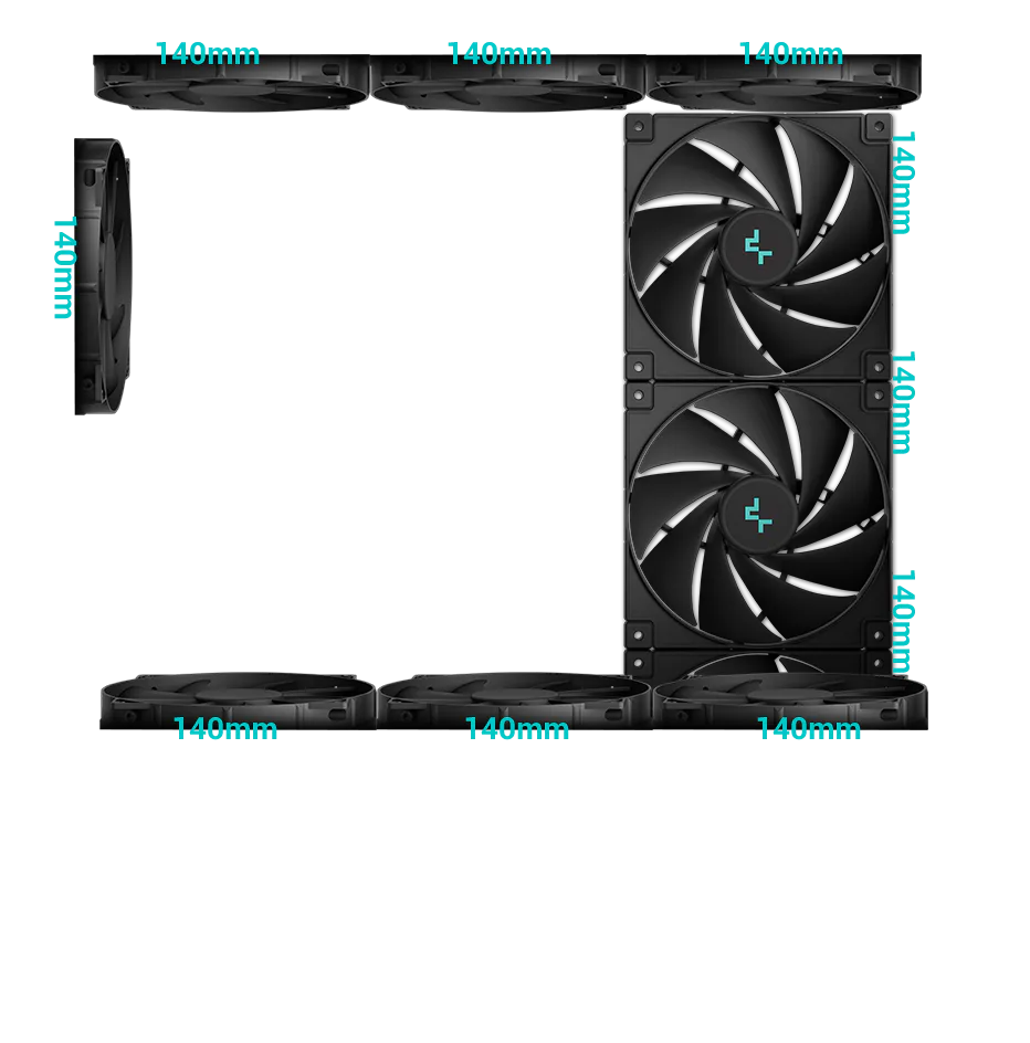 DeepCool CH690 Digital Black Mid-Tower ATX Case - 420mm Rad