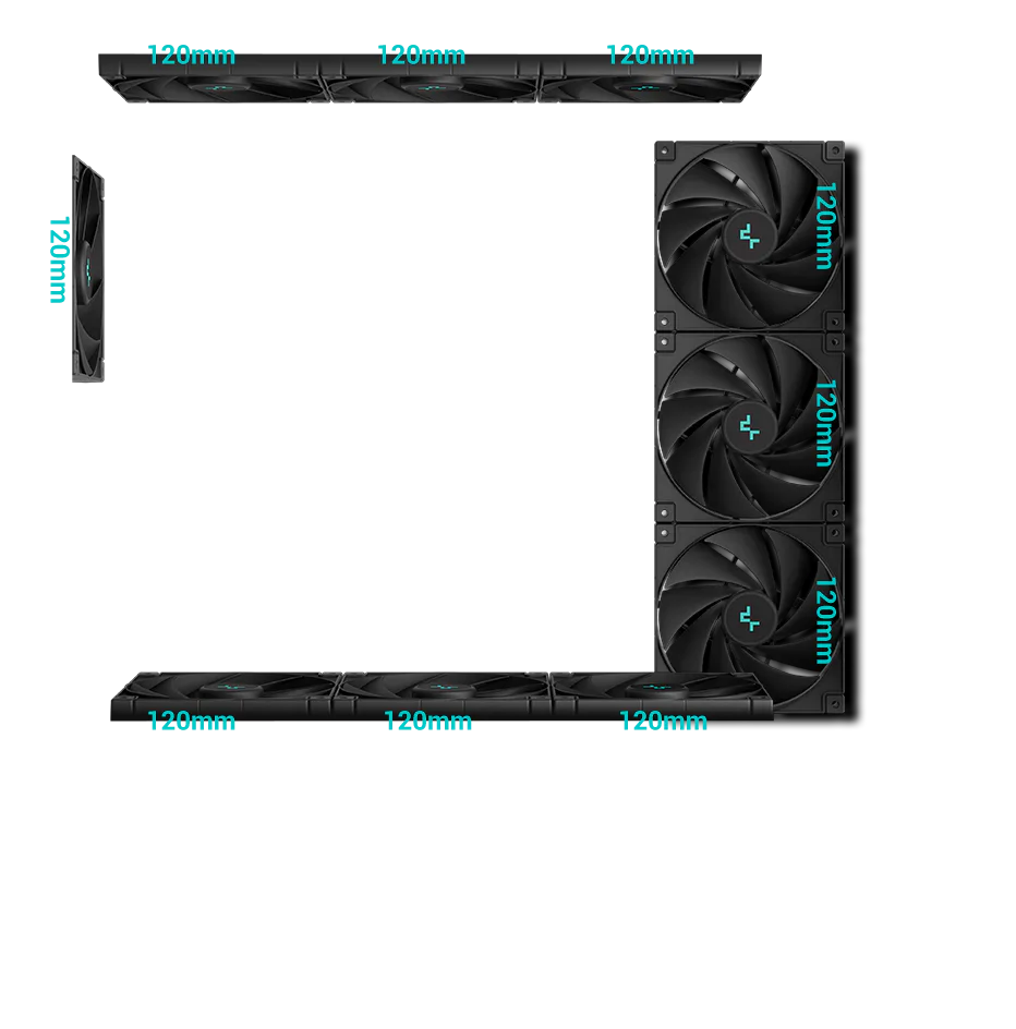 DeepCool CH690 Digital Black Mid-Tower ATX Case - 420mm Rad