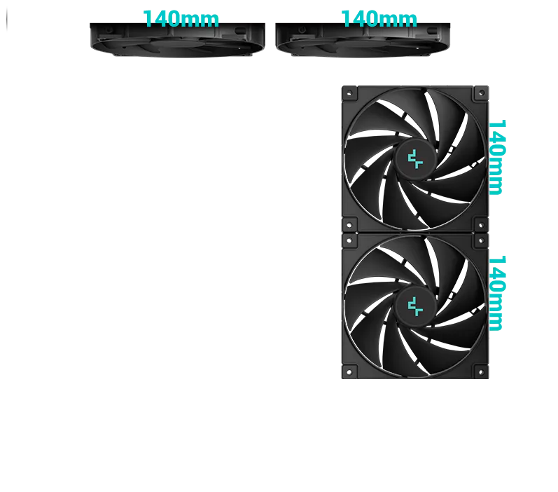 DeepCool CG530 4F Mid-Tower ATX Case Black - 4 ARGB Fans