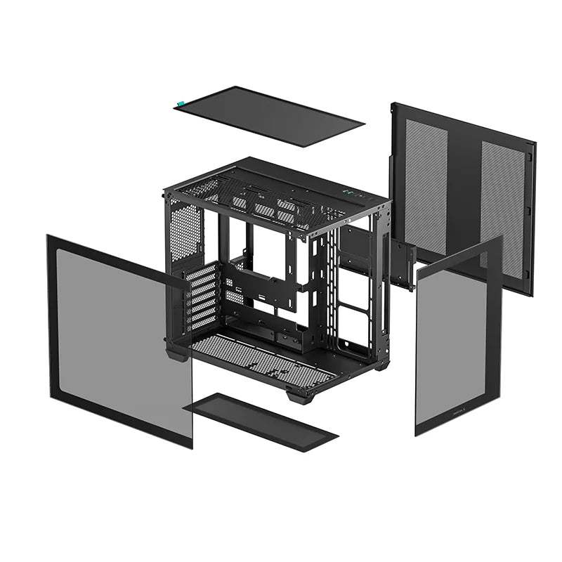 DeepCool CG530 Mid Tower Case - Dual Chamber, Tempered Glass