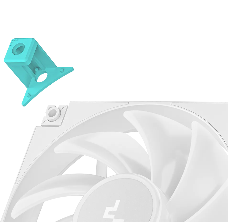 DeepCool FD12 WH 120mm PWM Case Fan 3-Pack - White