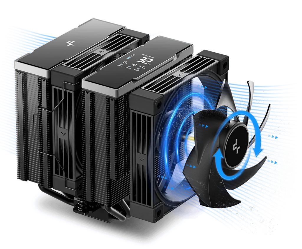 DeepCool AK620 G2 Digital NYX Dual Tower CPU Cooler - Black
