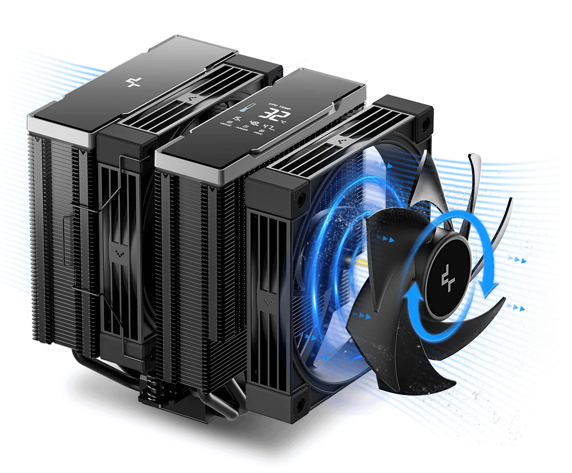 DeepCool AK620 G2 Digital NYX Dual Tower CPU Cooler - Black