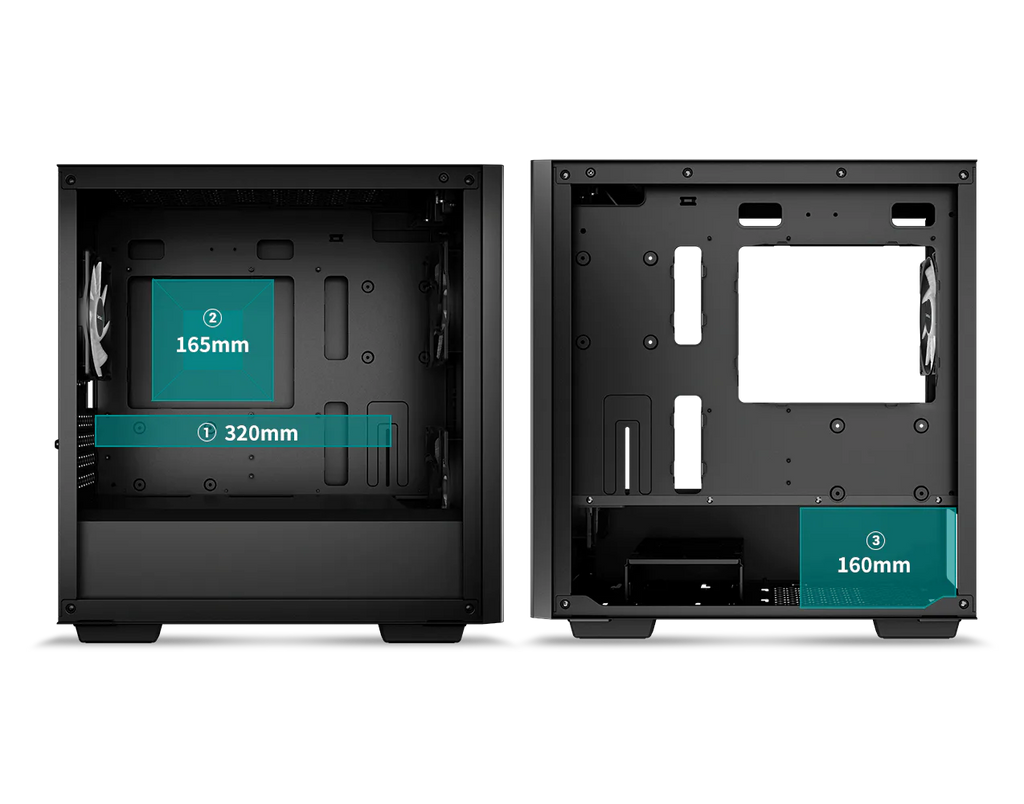 DeepCool MATREXX 40 3FS Micro-ATX Mini-ITX Tower Case