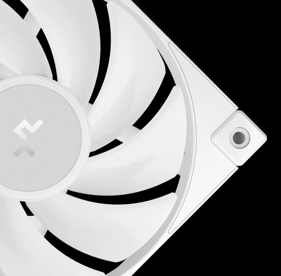 DeepCool FD12 ARGB White 120mm Case Fan 3-Pack
