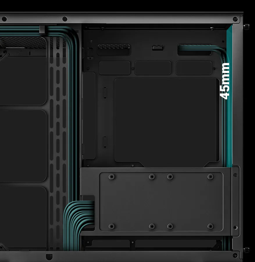 DeepCool CG530 4F Mid-Tower ATX Case Black - 4 ARGB Fans