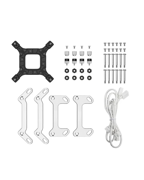 DeepCool LM360 IPS Display 360mm AIO White Liquid Cooler