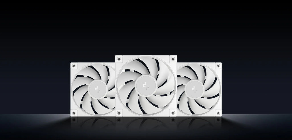 DeepCool FD12 WH 120mm PWM Case Fan 3-Pack - White