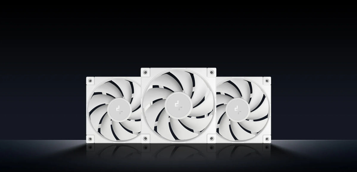 DeepCool FD12 WH 120mm PWM Case Fan 3-Pack - White