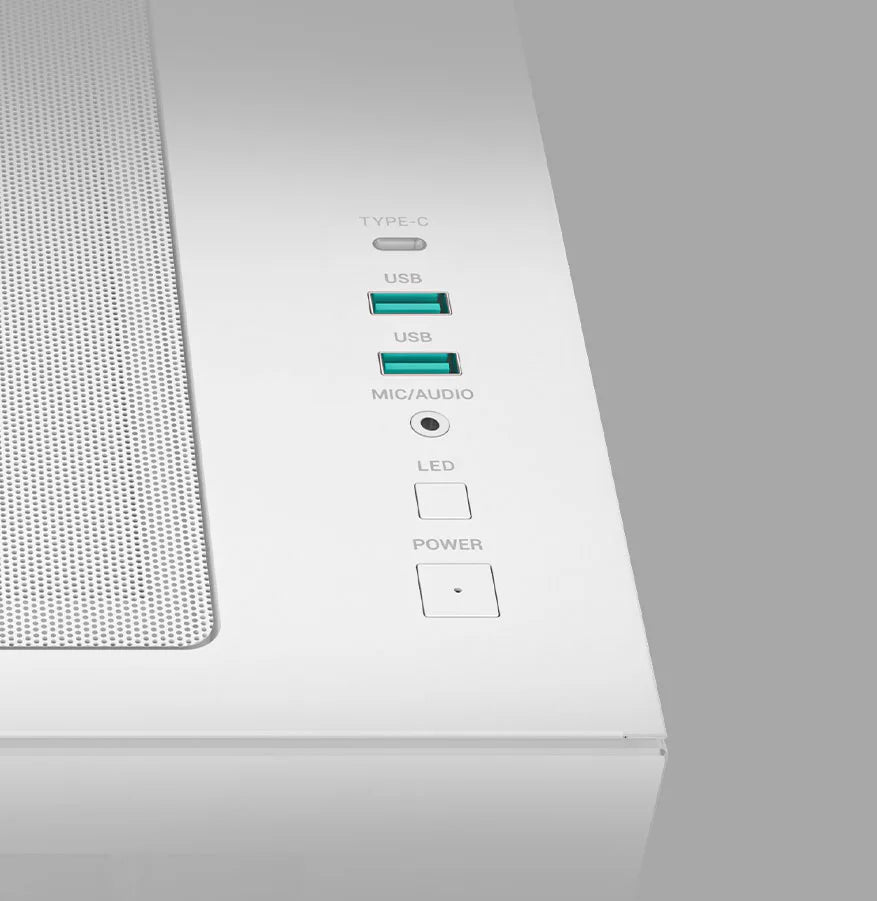 DeepCool CG530 4F WH White Mid-Tower ATX Case - 4 ARGB Fans