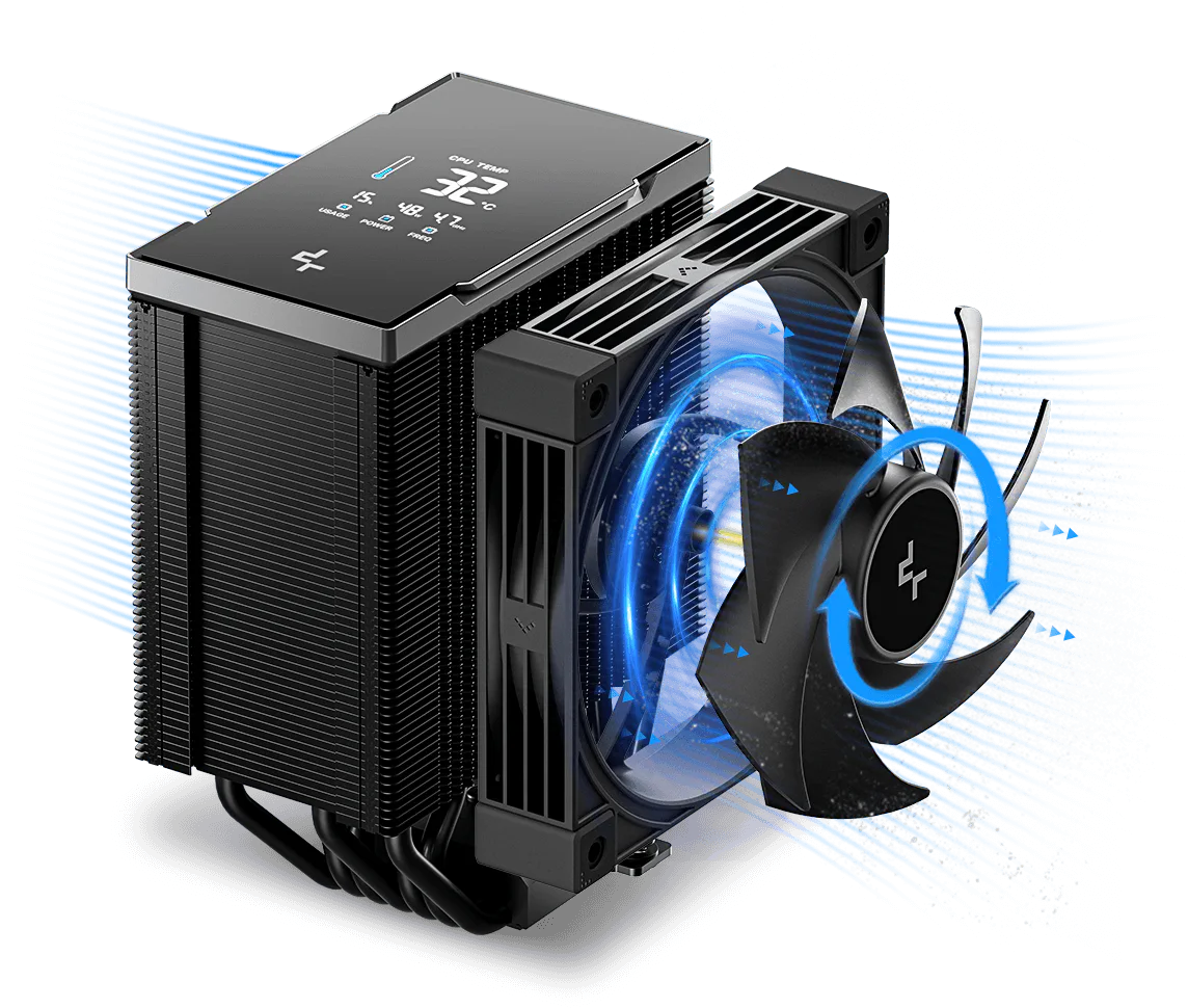 DeepCool AK700 Digital NYX CPU Cooler - 7 Heatpipes, 120mm
