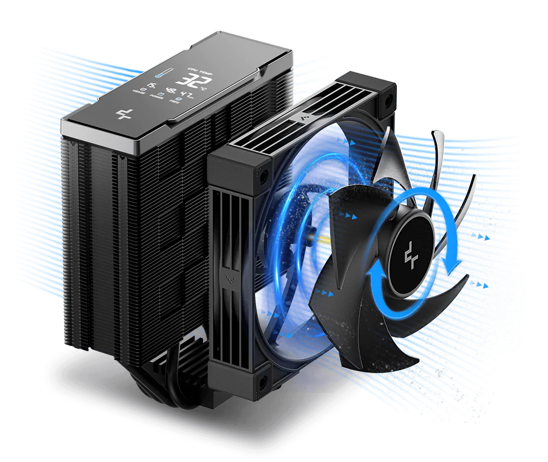 DeepCool AK400 G2 Digital NYX CPU Cooler - 120mm, Black