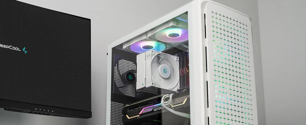DeepCool AK400 WH White CPU Cooler 120mm FDB Fan 220W