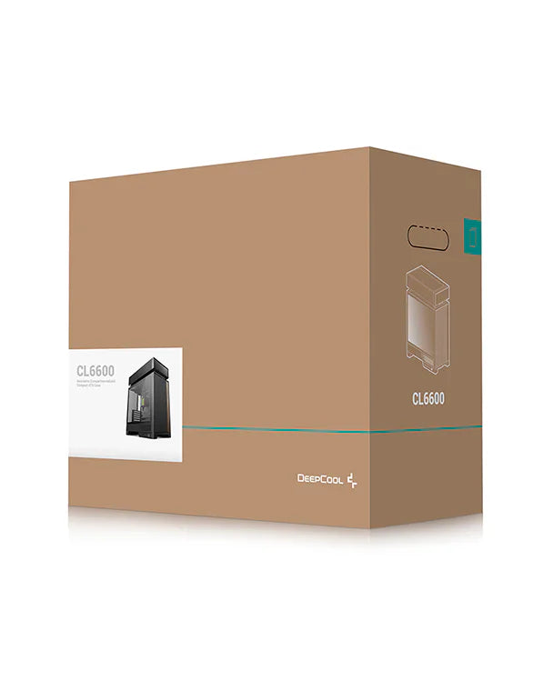DeepCool CL6600 ARGB Mid-Tower ATX Case - 360mm AIO, Black