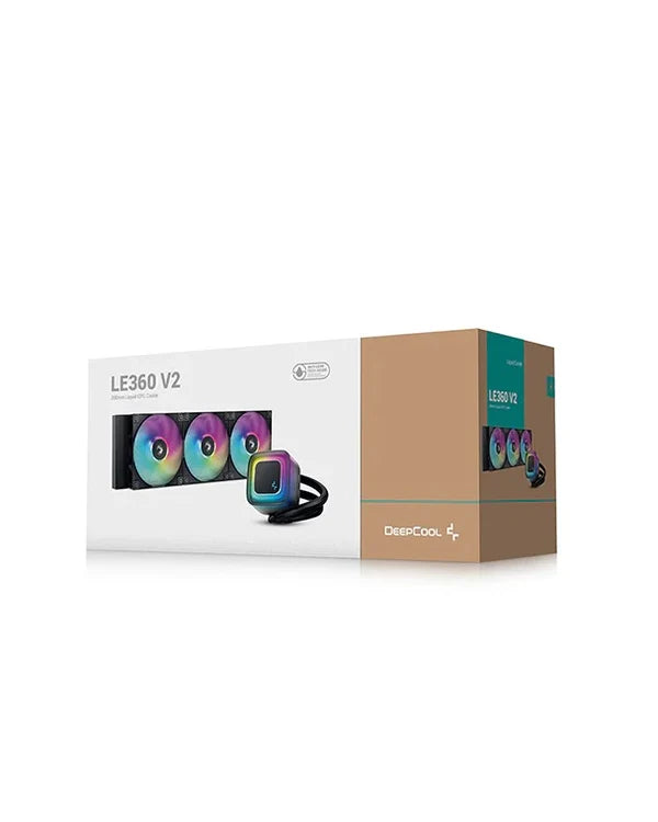 Deepcool LE360 V2 ARGB 360mm Liquid CPU Cooler (Black) (R-LE360-BKAMMC-G-2)