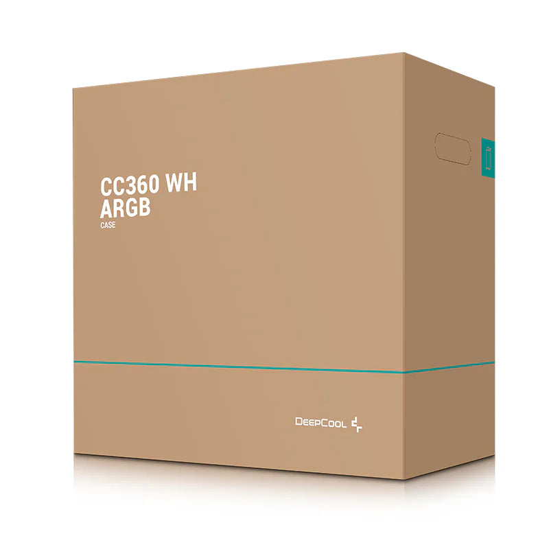 DeepCool CC360 WH ARGB White mATX Mini Tower PC Case