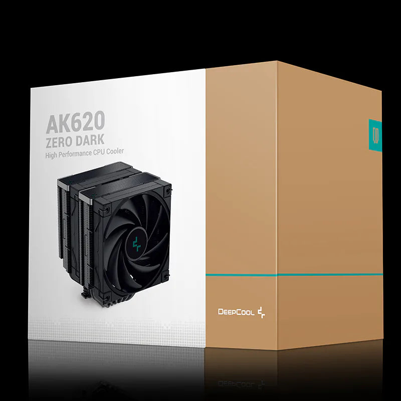 DeepCool AK620 Zero Dark CPU Cooler - Dual Tower, 260W TDP