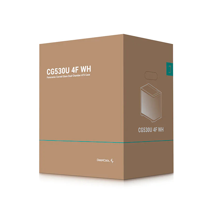 DeepCool CG530U 4F WH White Mid-Tower ATX Case, ARGB