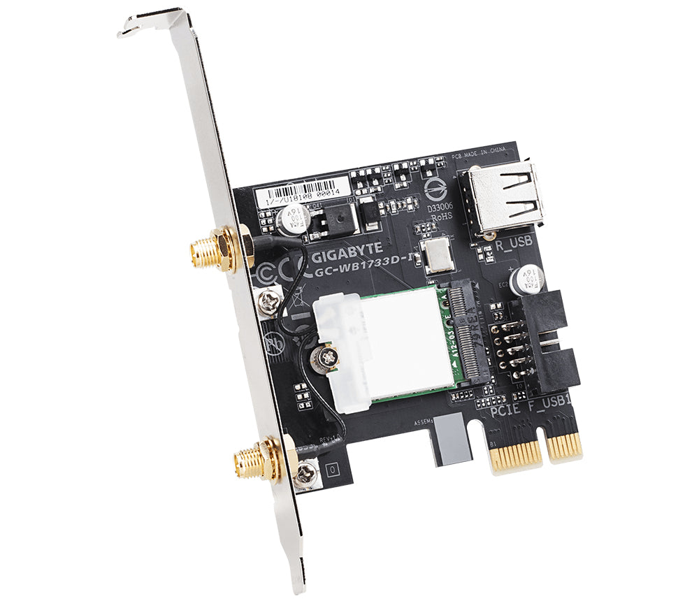 Gigabyte GC-WB1733D-I AC1733 Dual Band PCIe WiFi Bluetooth 5