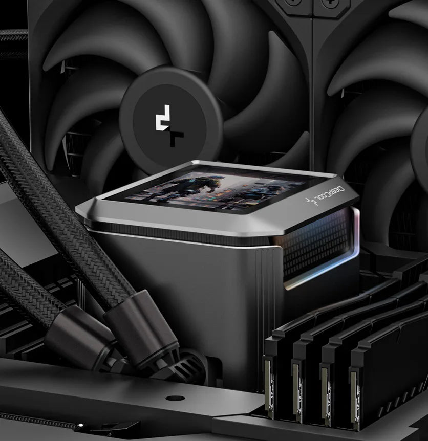 DeepCool MYSTIQUE 240 AIO Liquid Cooler - 2.8" LCD, 240mm