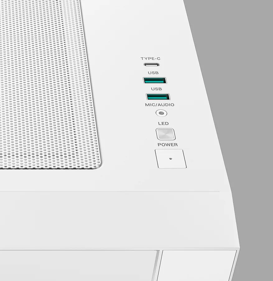 DeepCool CG530U 4F WH White Mid-Tower ATX Case, ARGB
