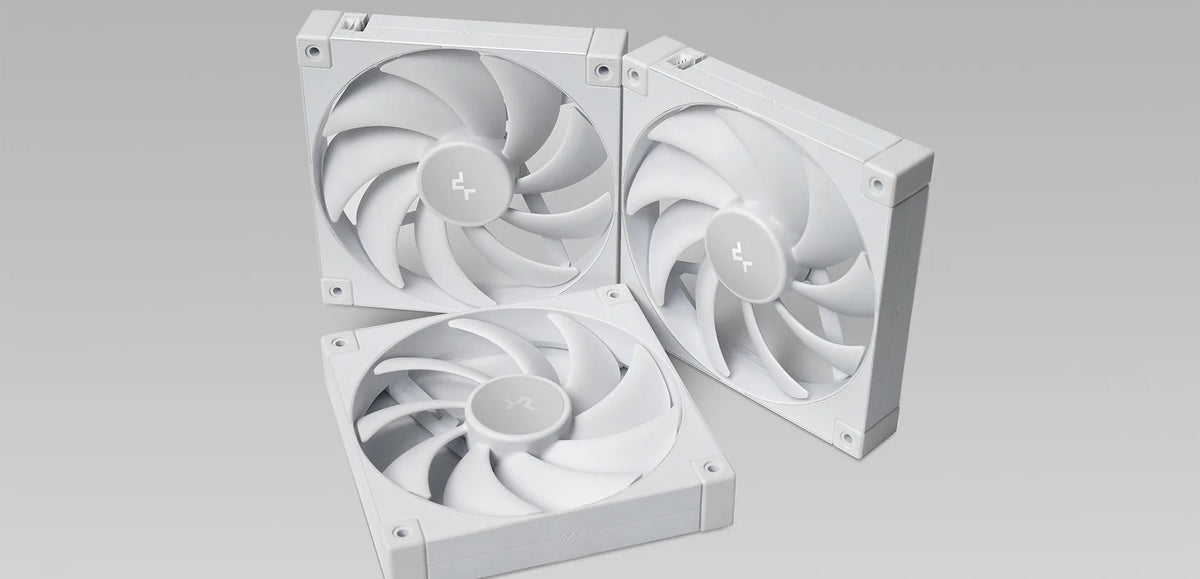 DeepCool FD12 WH 120mm PWM Case Fan 3-Pack - White
