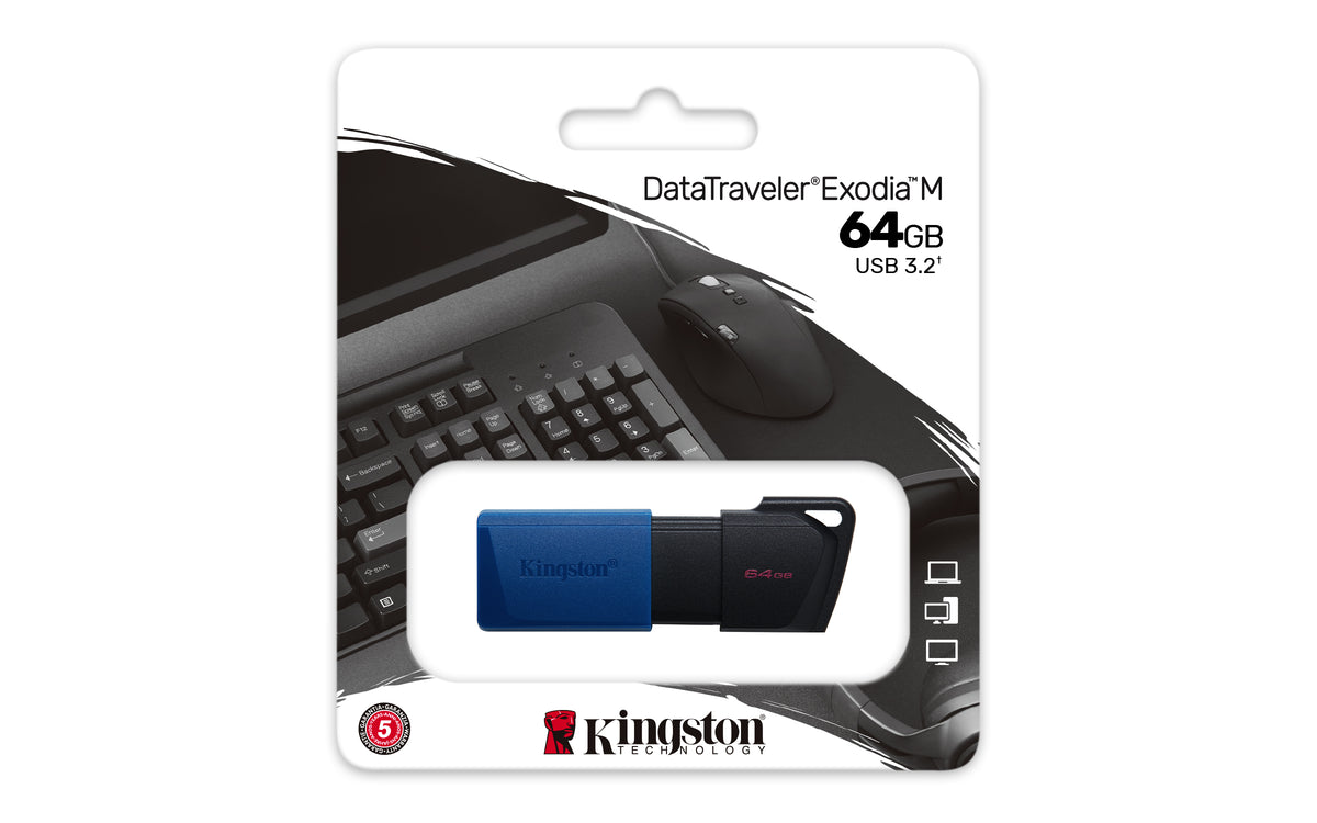 Kingston DataTraveler Exodia M USB 3.2 Flash Drive - Key Ring