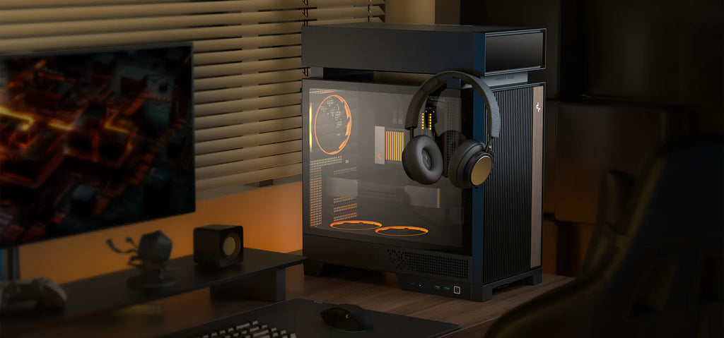 DeepCool CL6600 ARGB Mid-Tower ATX Case - 360mm AIO, Black