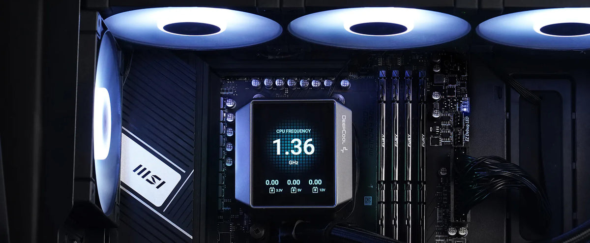 DeepCool Mystique 360 ARGB CPU Liquid Cooler - 2.8" LCD