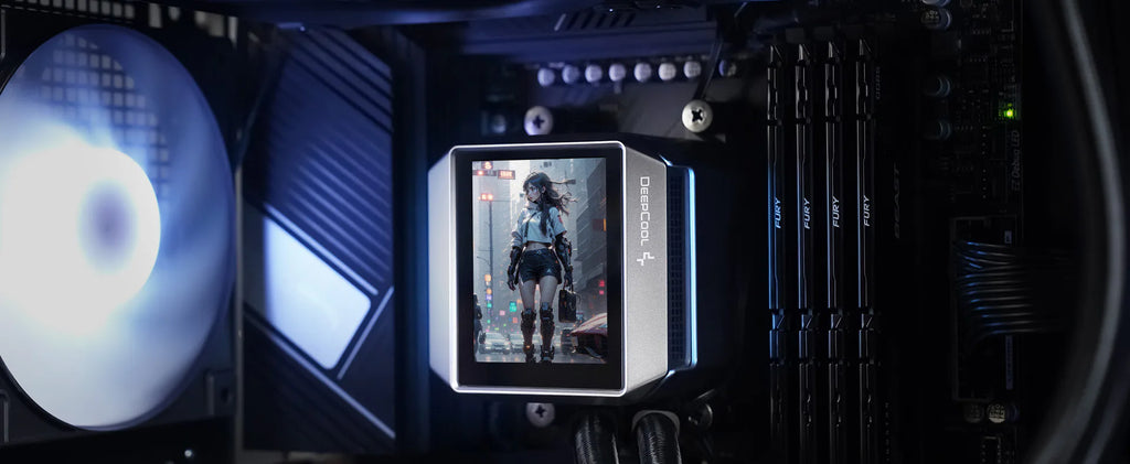 DeepCool MYSTIQUE 240 AIO Liquid Cooler - 2.8" LCD, 240mm