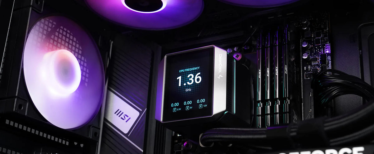 DeepCool Mystique 360 ARGB CPU Liquid Cooler - 2.8" LCD