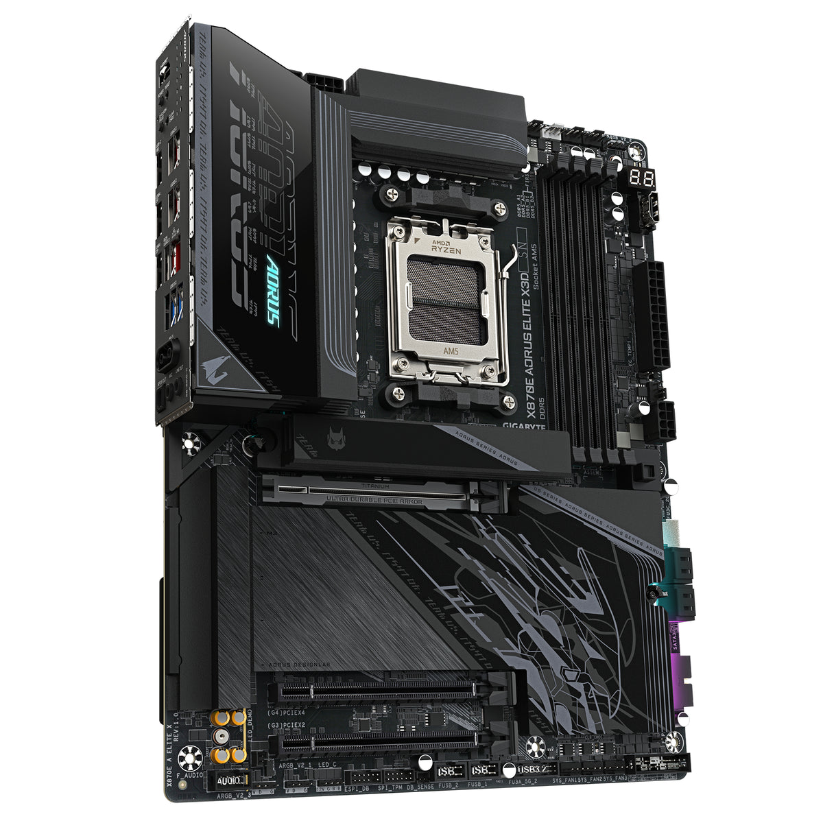 Gigabyte X870E AORUS Elite X3D AM5 ATX Motherboard Wi-Fi 7