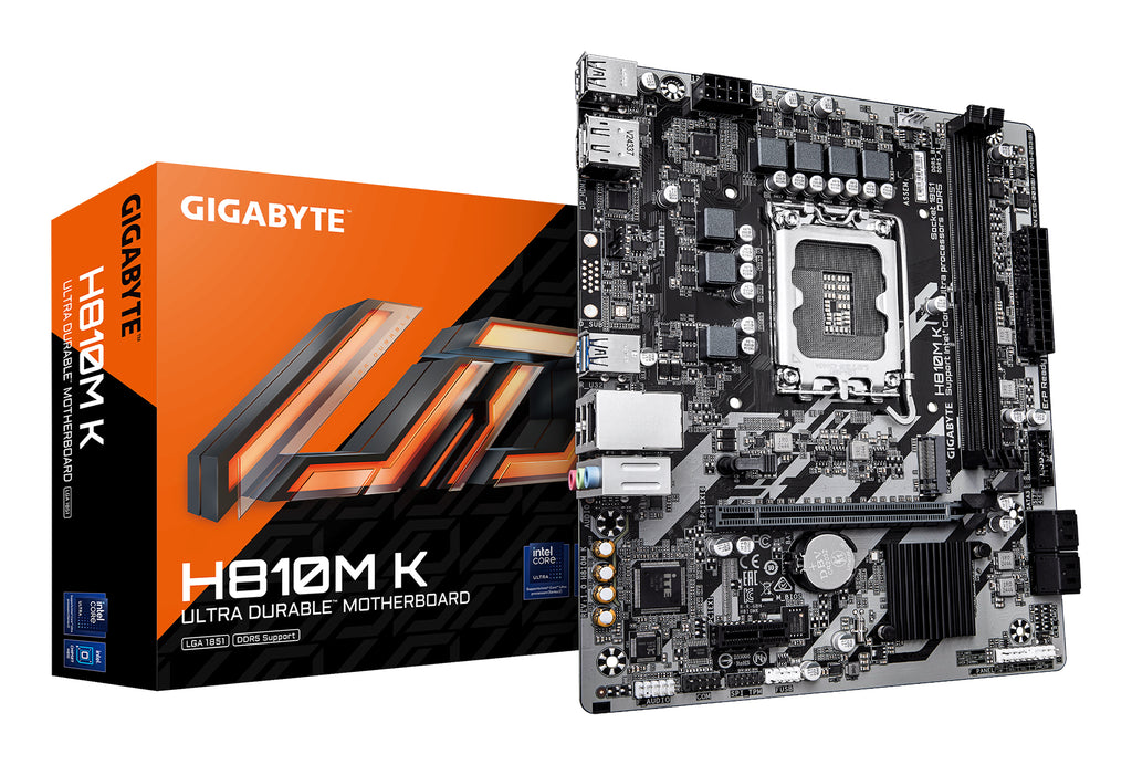 Gigabyte H810M K LGA1851 Micro-ATX Motherboard - DDR5, M.2