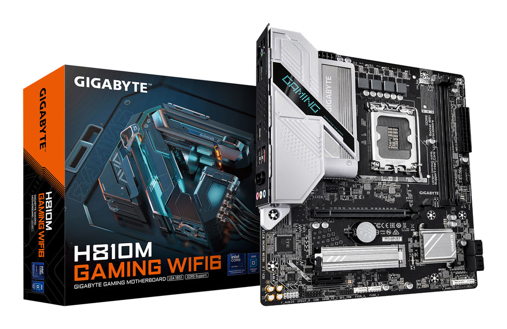 Gigabyte H810M Gaming WiFi6 LGA 1851 mATX DDR5 Motherboard