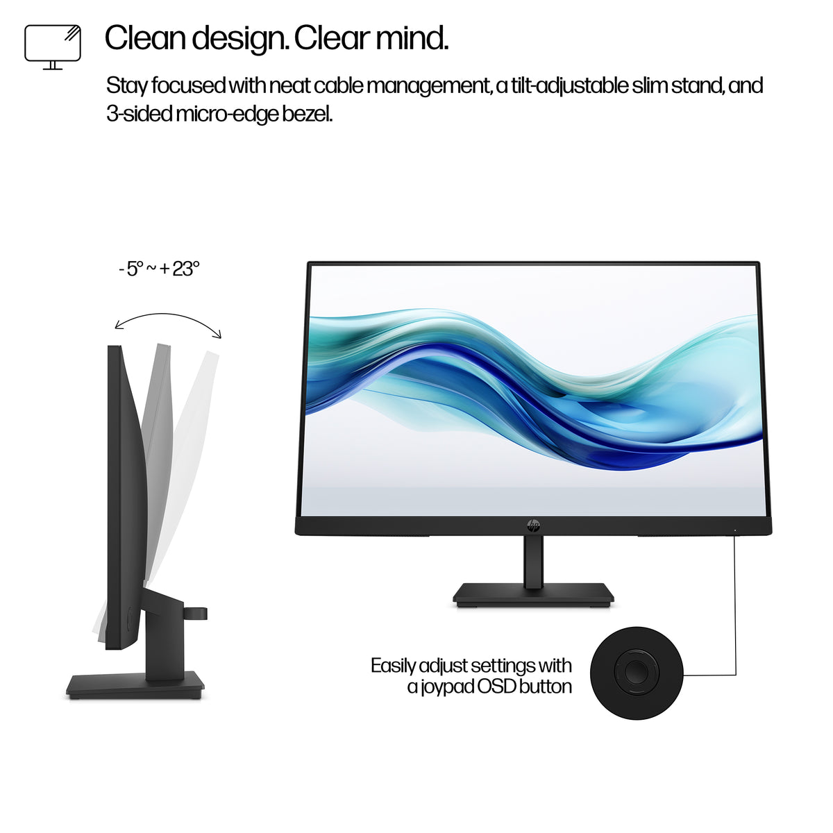 HP 324pf Series 3 Pro 23.8" FHD IPS Monitor 100Hz