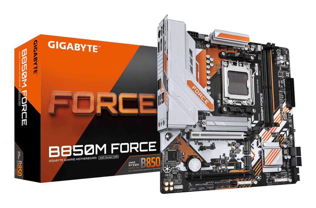 Gigabyte B850M FORCE AM5 Micro-ATX Motherboard - DDR5, PCIe 5.0