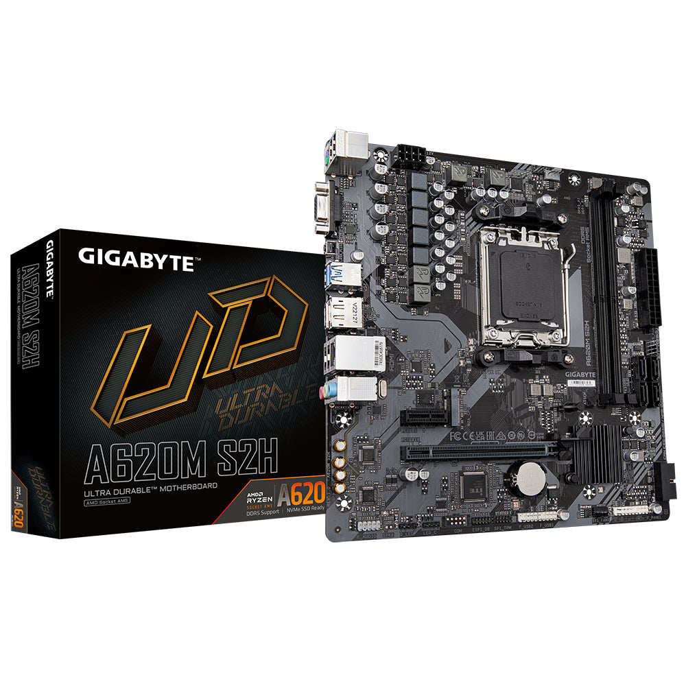Gigabyte A620M S2H AMD AM5 Micro-ATX Motherboard DDR5