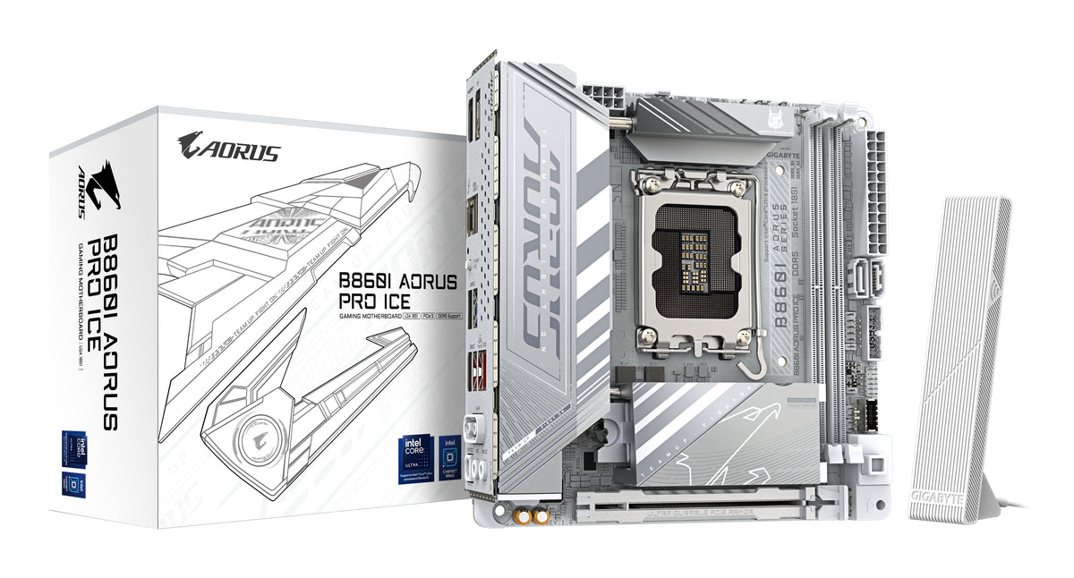 Gigabyte B860I AORUS PRO ICE LGA1851 Mini-ITX Motherboard