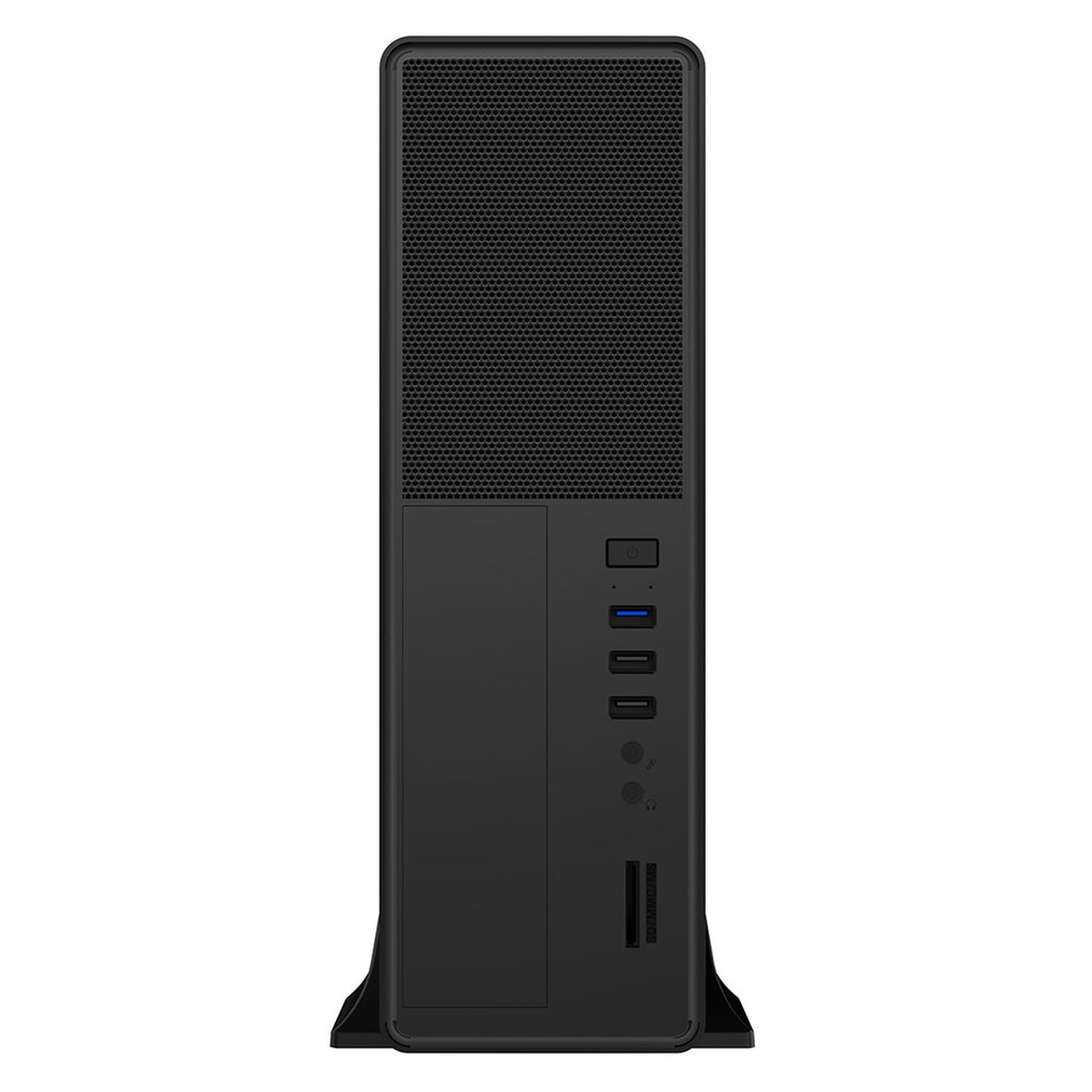 CiT S014B Slim Micro ATX PC Case with 300W PSU - Black – view 3
