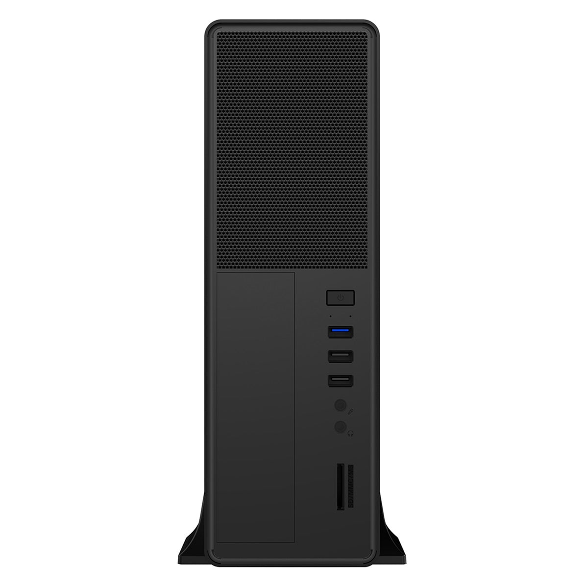 CiT S014B Slim Micro ATX PC Case with 300W PSU - Black – view 3