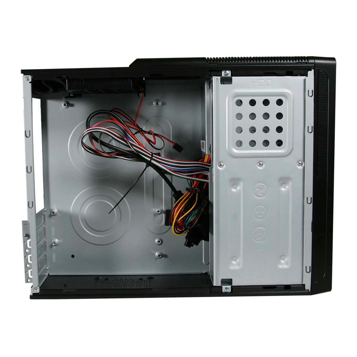 CiT S014B Slim Micro ATX PC Case with 300W PSU - Black – view 4