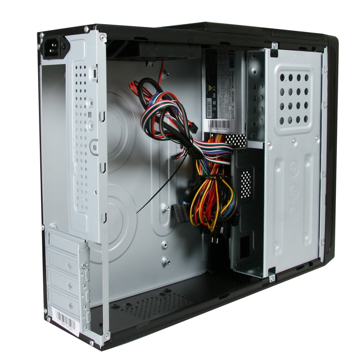 CiT S014B Slim Micro ATX PC Case with 300W PSU - Black – view 5