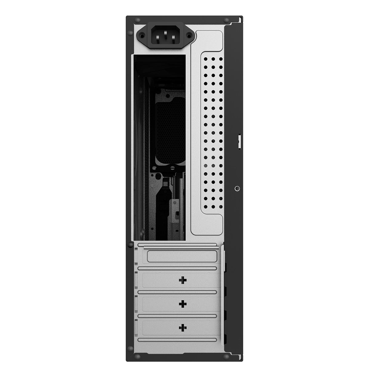 CiT S014B Slim Micro ATX PC Case with 300W PSU - Black – view 6