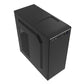 CiT Jet Stream Mid Tower Case Black Silver 500W PSU