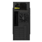 CiT Jet Stream Mid Tower Case Black Silver 500W PSU
